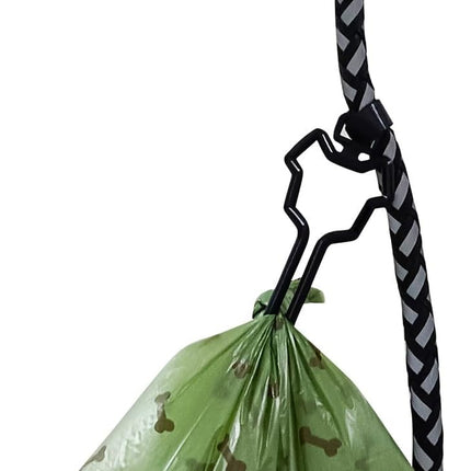 Dog Poop Bag Holder, Waste Bag Holder, Dog Poop Bag Carrier, Hand Free Holder, 2Pc (Green)