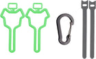 Dog Poop Bag Holder, Waste Bag Holder, Dog Poop Bag Carrier, Hand Free Holder, 2Pc (Green)