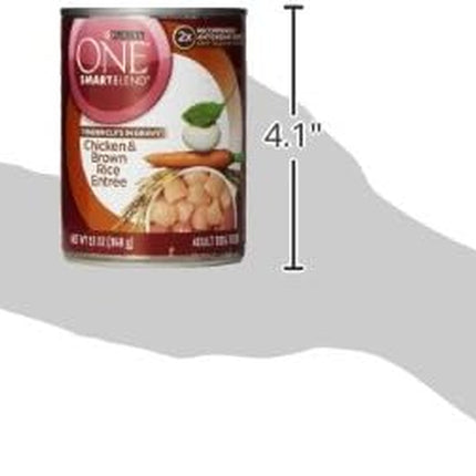 Tender Cuts in Wet Dog Food Gravy Chicken and Brown Rice Entree - (Pack of 12) 13 Oz. Cans