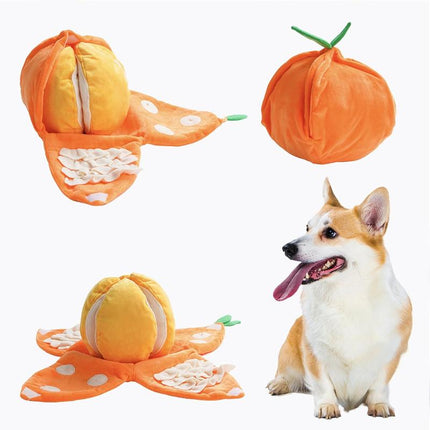Nocciola 4-In-1 Watermelon Dog Enrichment Toys, 3 Squeaky Slices with a Rind Snuffle Mat for Treats Hunting Fun, Hide and Seek Puzzle Toy for All Breeds