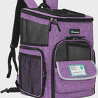 Dog and Cat Carrier Backpack, Airline Approved, Ventilated Sides, Max. 8kg, Purple (CARRIERS & BACKPACKS)